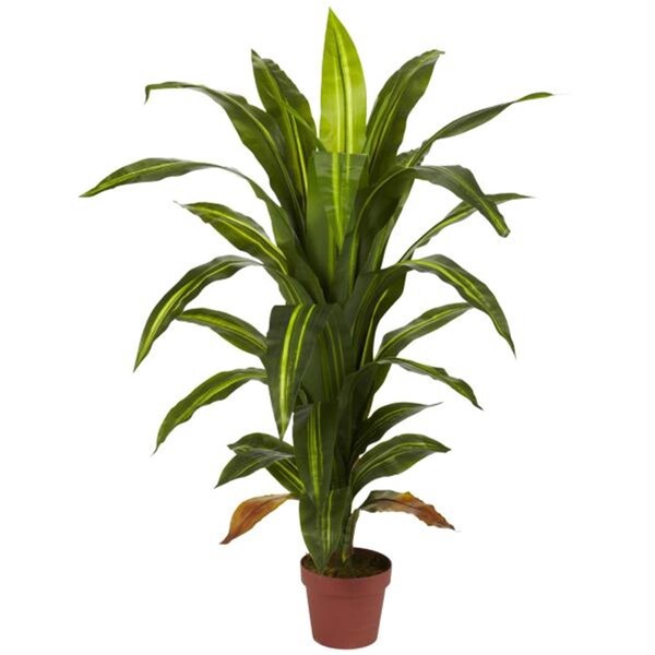 Nearly Natural Silk 4 ft. Dracaena Silk Plant - Real Touch - 6650 - main